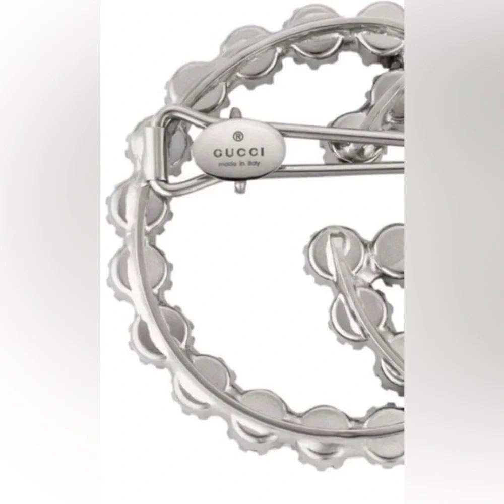 Gucci Silver Interlocking G Hair Clip